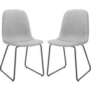 SAFAVIEH Home Collection Makalu Grey/Black Living Room Accent Dining Chair