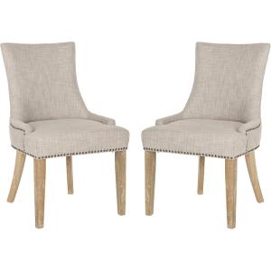 SAFAVIEH Mercer Collection Lester Dining Chairs(Birch)