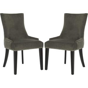 SAFAVIEH Mercer Collection Lester Dining Chairs(Graphite)