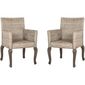 Safavieh Home Collection Armando Natural Wicker Dining Chair(White Washed)