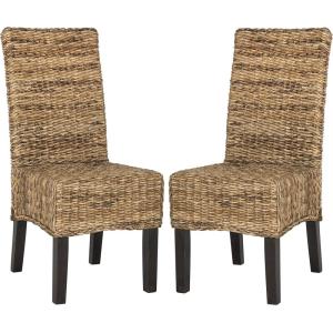 Safavieh Home Collection Avita Natural Wicker 18-inch Dining Chair(Natural)