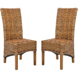 Safavieh Home Collection Isla Brown Dining Chair (Set of 2)