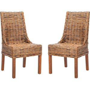 Safavieh Home Collection Suncoast Brown Dining Chair(Brown)