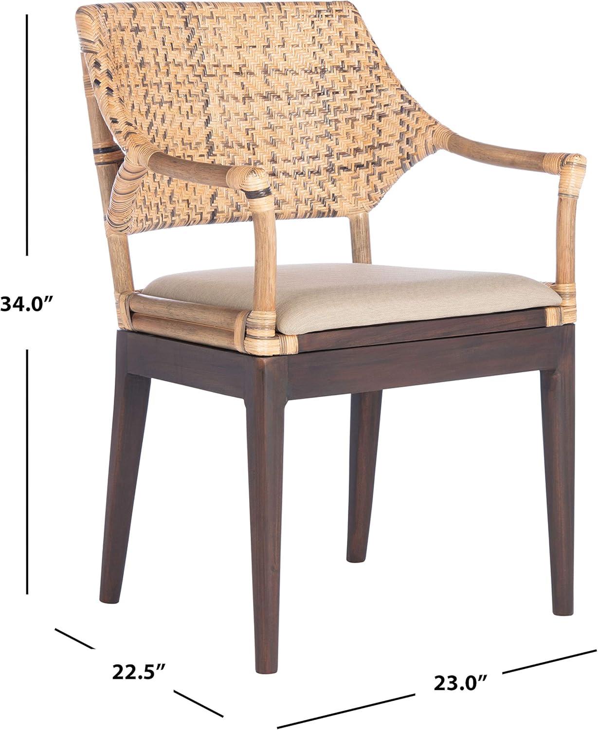 image:imageSAFAVIEH Home Collection Carlo Arm Chair Honey