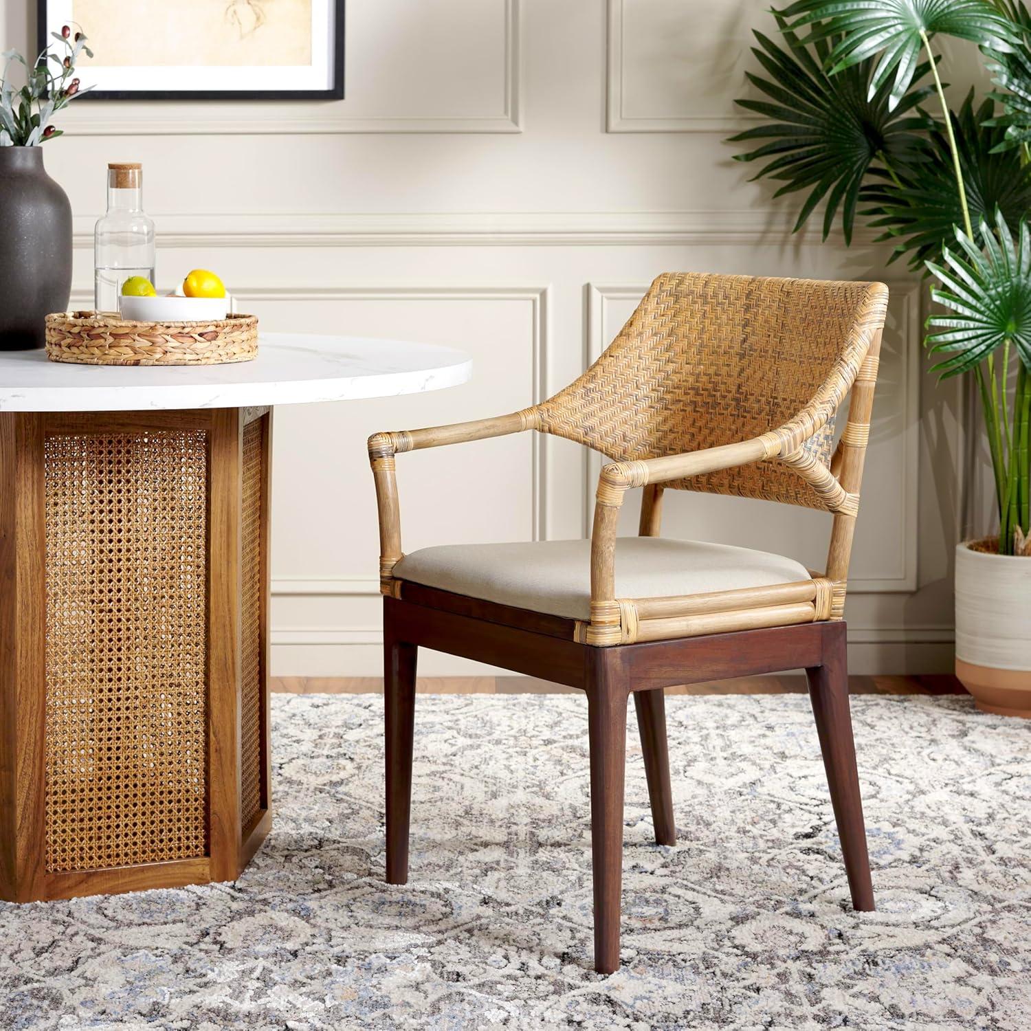 image:imageSAFAVIEH Home Collection Carlo Arm Chair Honey