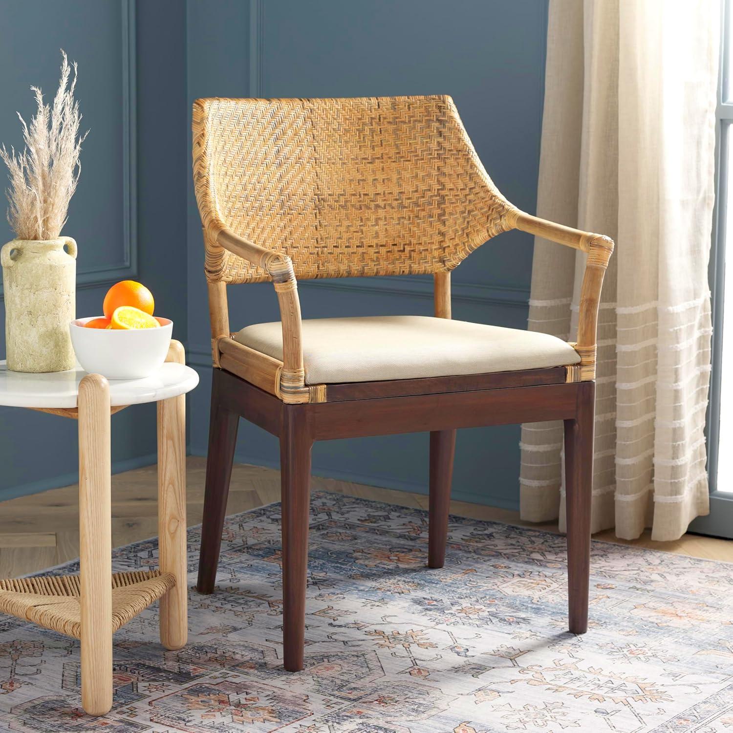 image:imageSAFAVIEH Home Collection Carlo Arm Chair Honey