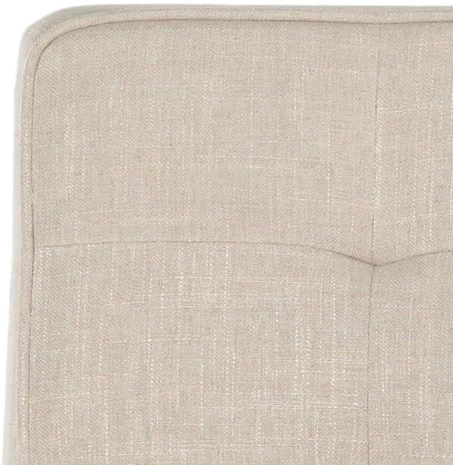 image:imageSAFAVIEH Mercer Collection Alexa Ivory Linen Armless Club Chair