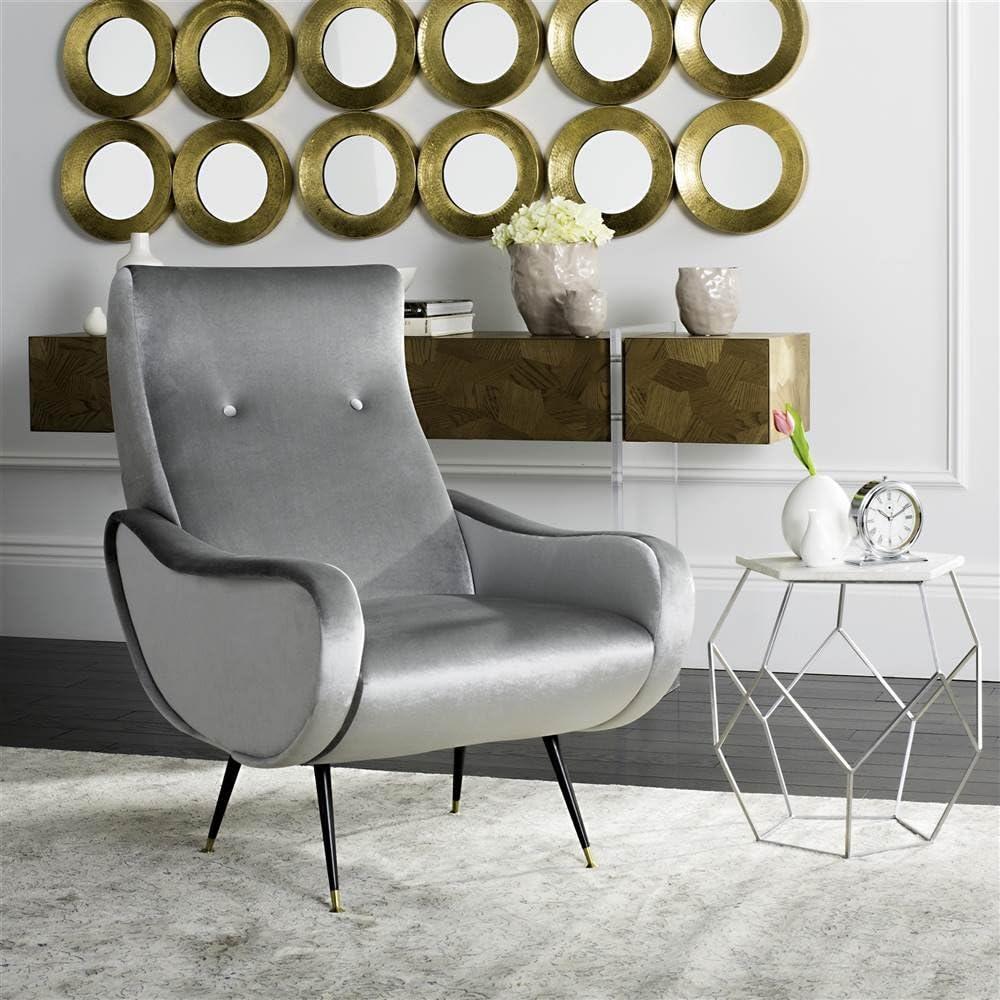 image:imageSafavieh Accent Chair Normal CamelLight Grey