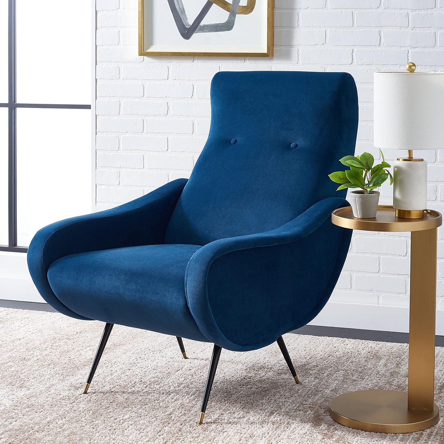 image:imageSafavieh Accent Chair Normal CamelNavy