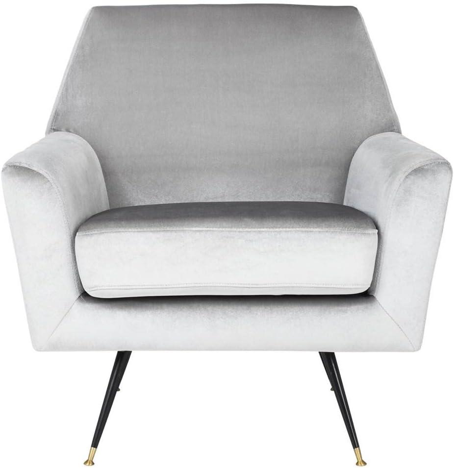 image:imageSafavieh Accent Chair Normal Light Grey VelvetLight Grey