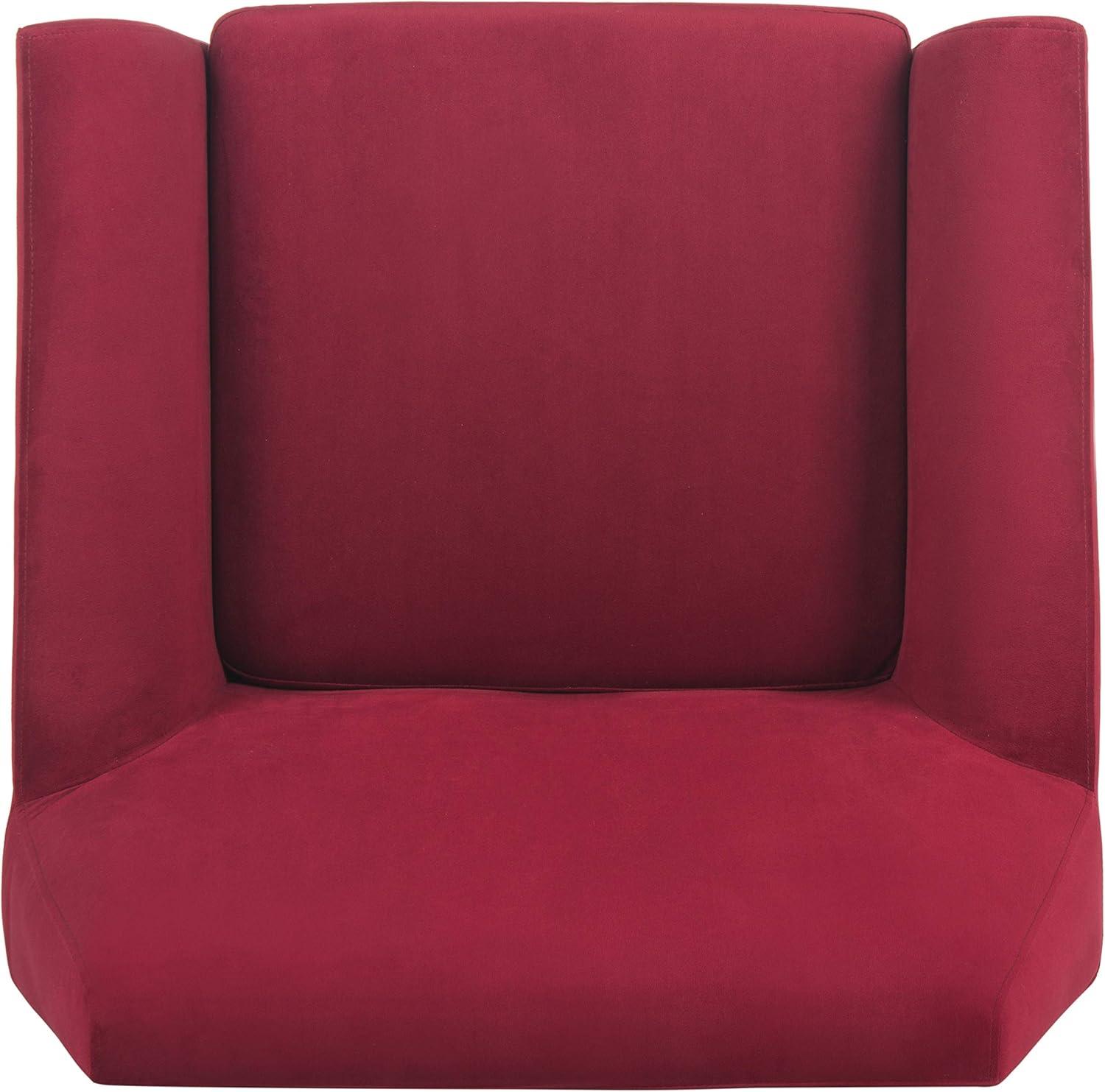 image:imageSafavieh Accent Chair Normal Light Grey VelvetMaroon