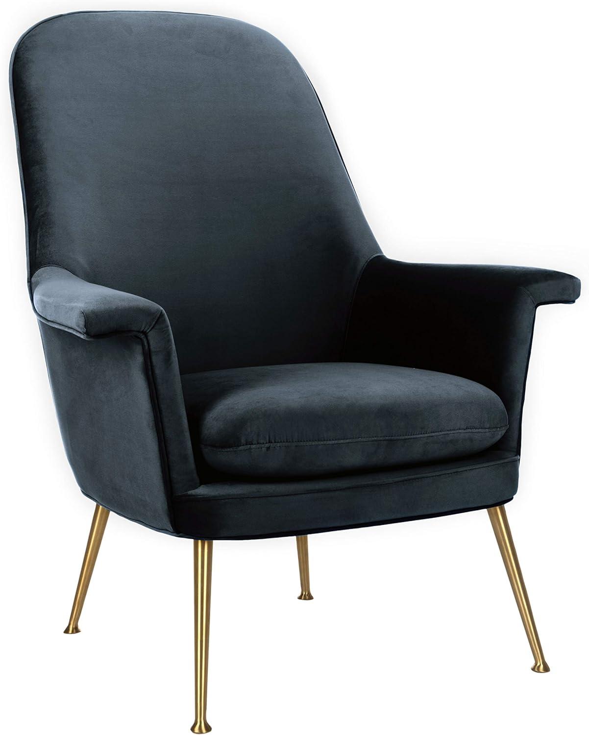 image:imageSafavieh Couture Home Aimee Retro Glam Dusty Rose Pink Velvet Arm ChairNavy Gold