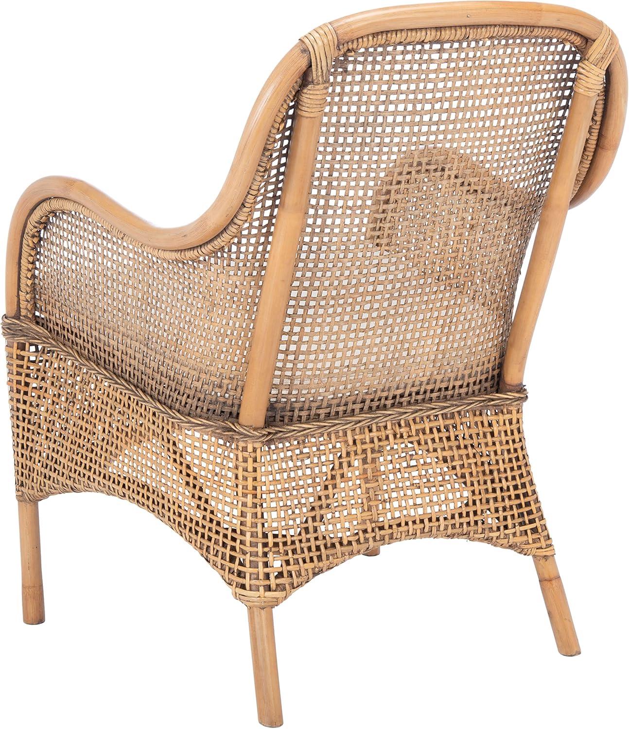 image:imageSafavieh Home Collection Charlie Cushioned Accent Chair Grey White WashWhiteDark NaturalWhite