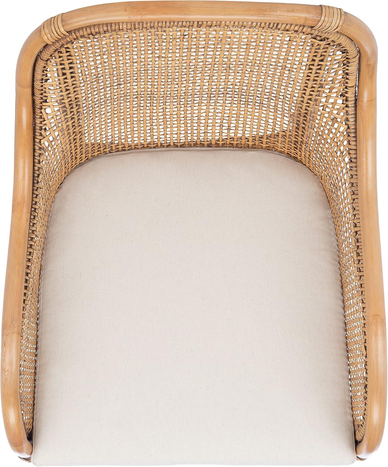 image:imageSafavieh Home Collection Charlie Cushioned Accent Chair Grey White WashWhiteDark NaturalWhite
