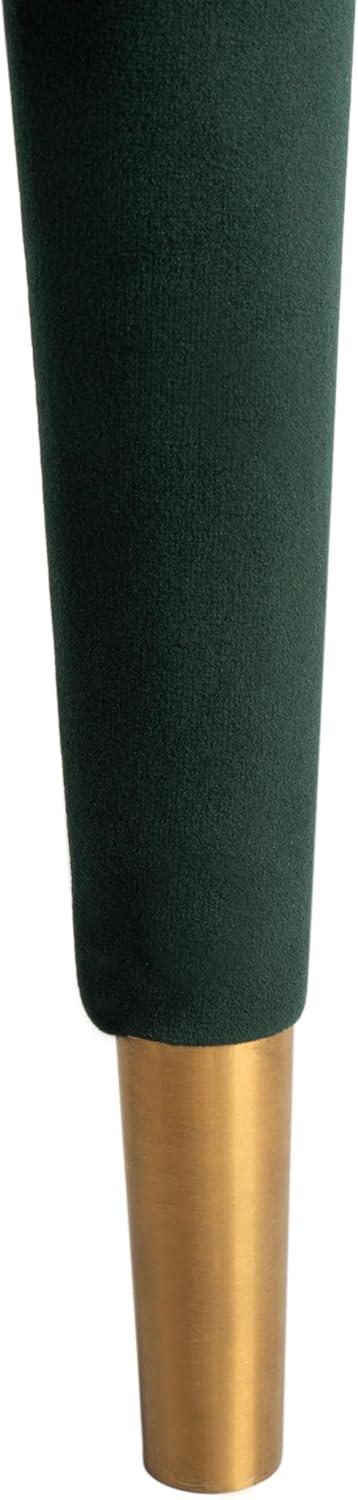 image:imageSafavieh Home Mara Retro Glam Navy Velvet and Gold Tufted Accent ChairForest Green Gold