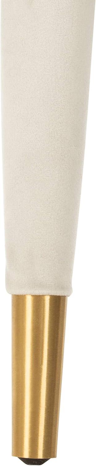 image:imageSafavieh Home Mara Retro Glam Navy Velvet and Gold Tufted Accent ChairSilver Gold