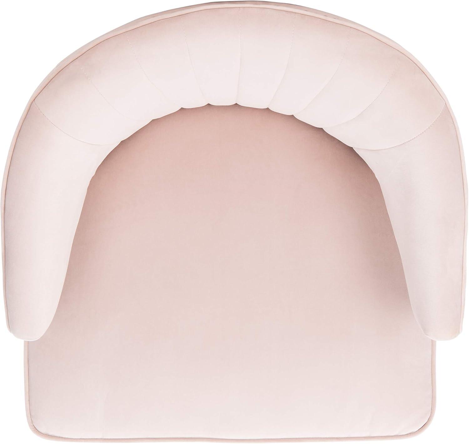 image:imageSafavieh Home Stazia Retro Glam Blush Pink and Black Wingback Accent ChairBlush Black