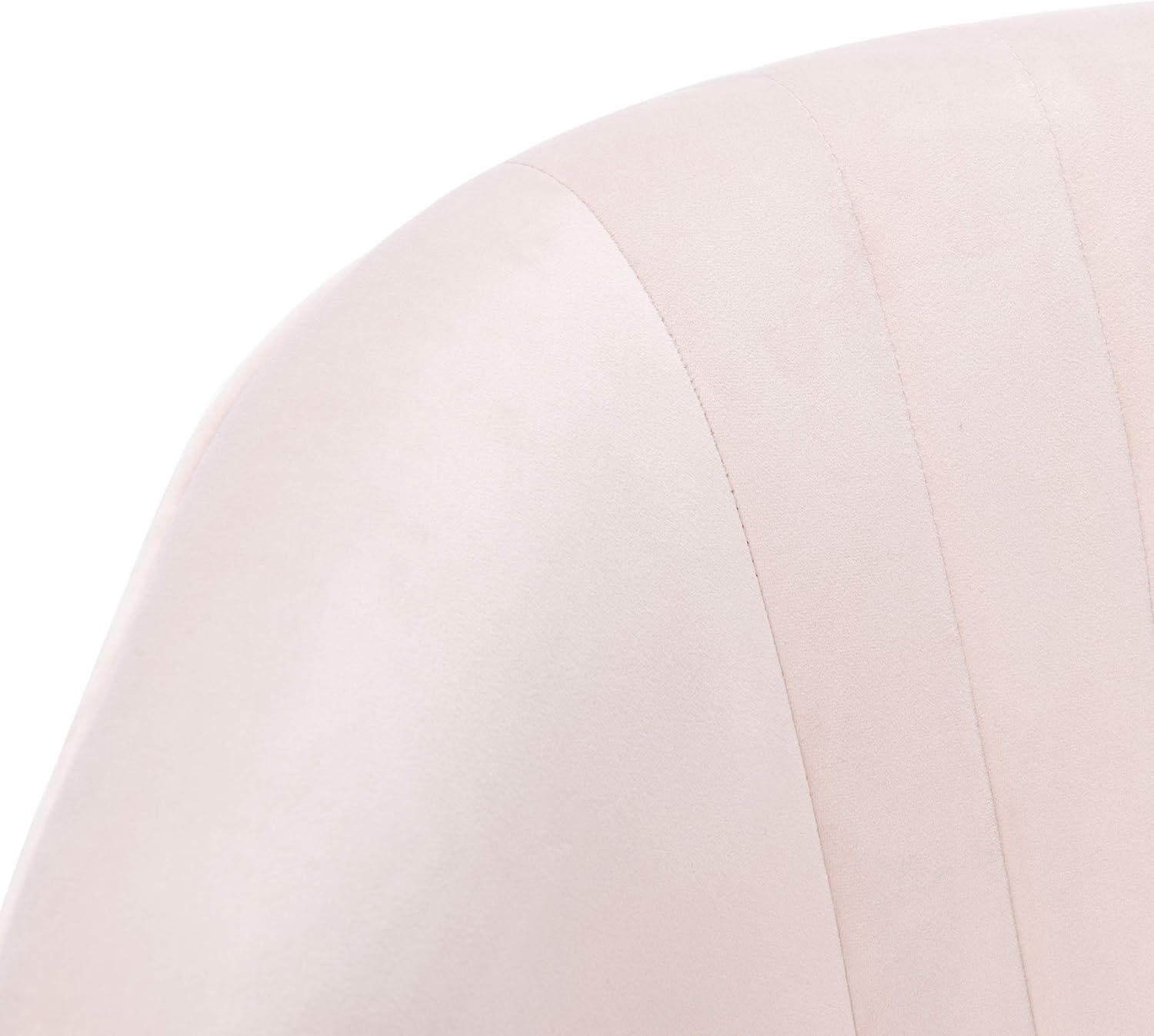 image:imageSafavieh Home Stazia Retro Glam Blush Pink and Black Wingback Accent ChairBlush Black