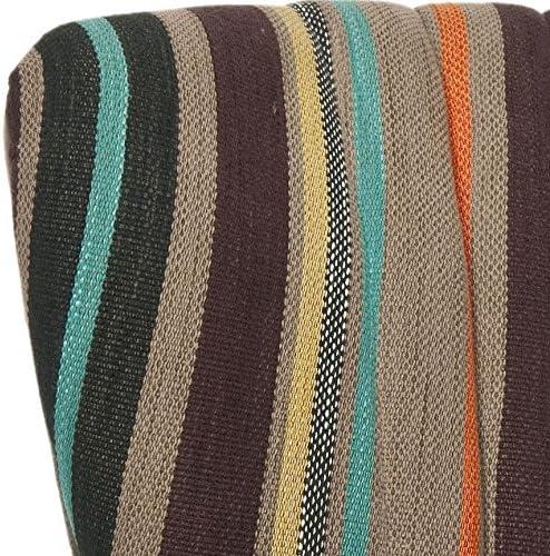 image:imageSafavieh Mercer Collection Waverly MidCentury Rainbow Striped Accent ChairMulti Mushroom