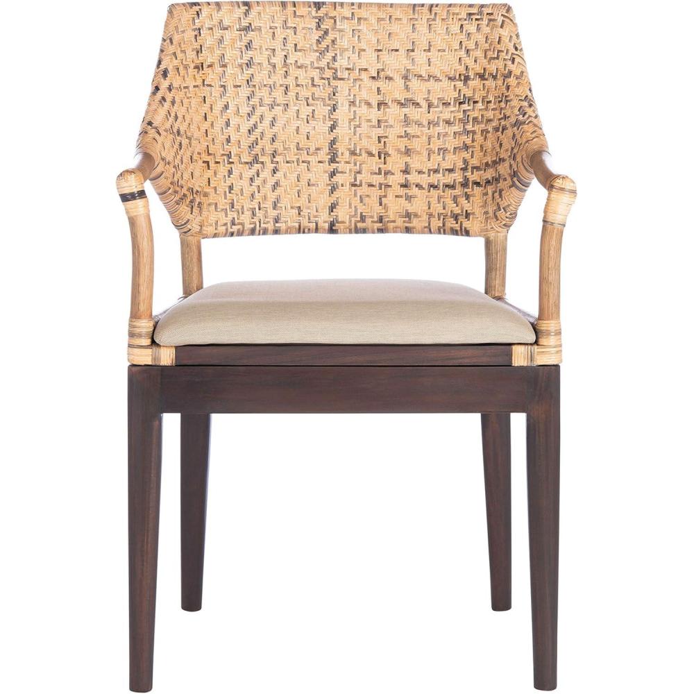 image:imageSAFAVIEH Home Collection Carlo Arm Chair Honey