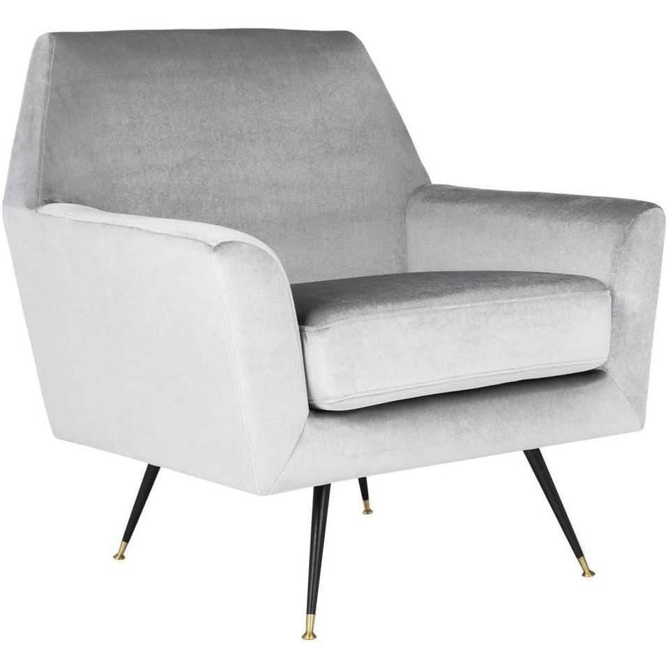 image:imageSafavieh Accent Chair Normal Light Grey VelvetLight Grey