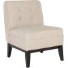 SAFAVIEH Mercer Collection Alexa Ivory Linen Armless Club Chair