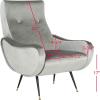 Safavieh Accent Chair, Normal, Camel(Light Grey)