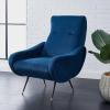 Safavieh Accent Chair, Normal, Camel(Navy)