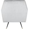 Safavieh Accent Chair, Normal, Light Grey Velvet(Light Grey)
