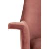 Safavieh Couture Home Aimee Retro Glam Dusty Rose Pink Velvet Arm Chair(Dusty Rose / Gold)