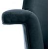 Safavieh Couture Home Aimee Retro Glam Dusty Rose Pink Velvet Arm Chair(Navy / Gold)
