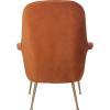 Safavieh Couture Home Aimee Retro Glam Dusty Rose Pink Velvet Arm Chair(Sienna / Gold)