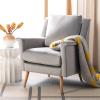 Safavieh Home Astrid Navy and Natural Oak Mid-Century Arm Chair(Stone / Natural)