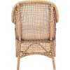 Safavieh Home Collection Charlie Cushioned Accent Chair, Grey White Wash/White(Dark Natural/White)