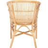 Safavieh Home Collection Olivia Rattan Cushion Accent Chair, Natural/White(Natural / White)