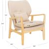 Safavieh Home Collection Tarly Burgundy and Natural Accent Chair(Beige / Natural)