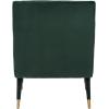 Safavieh Home Mara Retro Glam Navy Velvet and Gold Tufted Accent Chair(Forest Green / Gold)