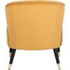 Safavieh Home Stazia Retro Glam Blush Pink and Black Wingback Accent Chair(Marigold / Black)