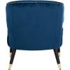 Safavieh Home Stazia Retro Glam Blush Pink and Black Wingback Accent Chair(Navy / Black)