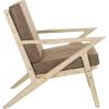 Safavieh Home Varys Light Brown Faux Leather and White Wash Accent Chair