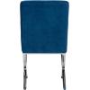 Safavieh Home Walsh Navy Velvet and Chrome Tufted Side Chair(Navy / Chrome)