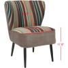 Safavieh Mercer Collection Waverly Mid-Century Rainbow Striped Accent Chair(Multi Color)