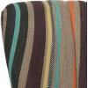 Safavieh Mercer Collection Waverly Mid-Century Rainbow Striped Accent Chair(Multi Color)