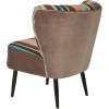Safavieh Mercer Collection Waverly Mid-Century Rainbow Striped Accent Chair(Multi Color)