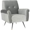Safavieh Accent Chair, Normal, Black(Light Grey)
