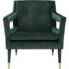 Safavieh Home Mara Retro Glam Navy Velvet and Gold Tufted Accent Chair(Forest Green / Gold)