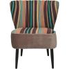 Safavieh Mercer Collection Waverly Mid-Century Rainbow Striped Accent Chair(Multi / Mushroom)