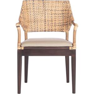 SAFAVIEH Home Collection Carlo Arm Chair, Honey