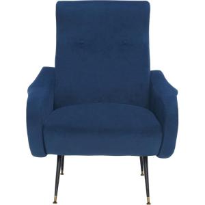 Safavieh Accent Chair, Normal, Camel(Navy)