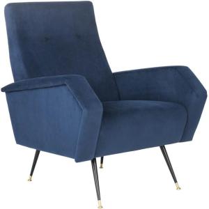 Safavieh Accent Chair, Normal, Yellow(Navy)